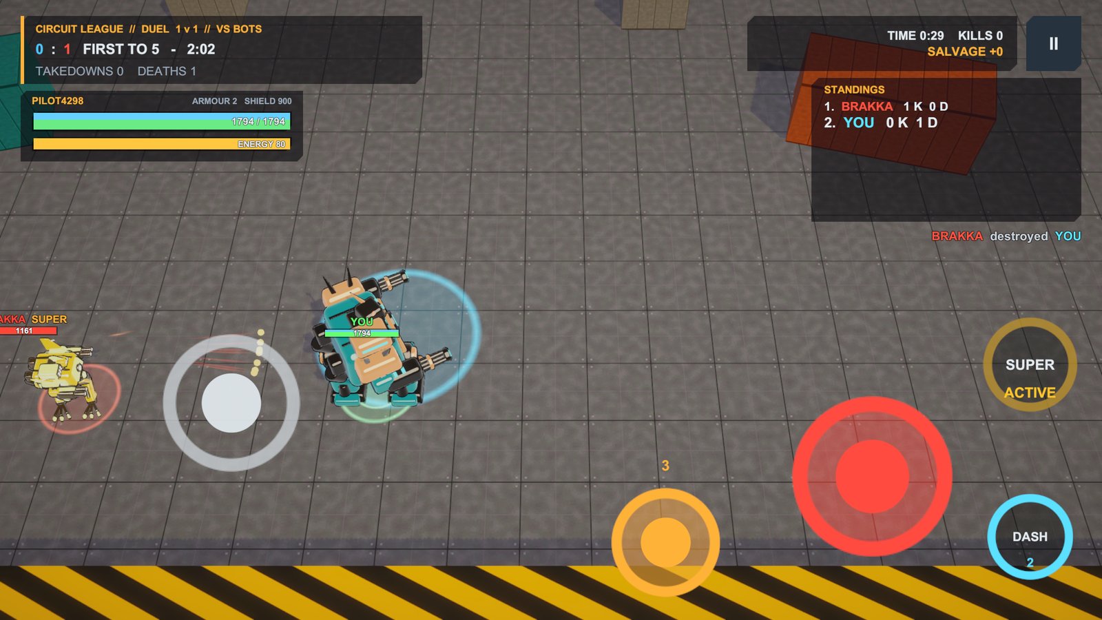 Mega mech fight